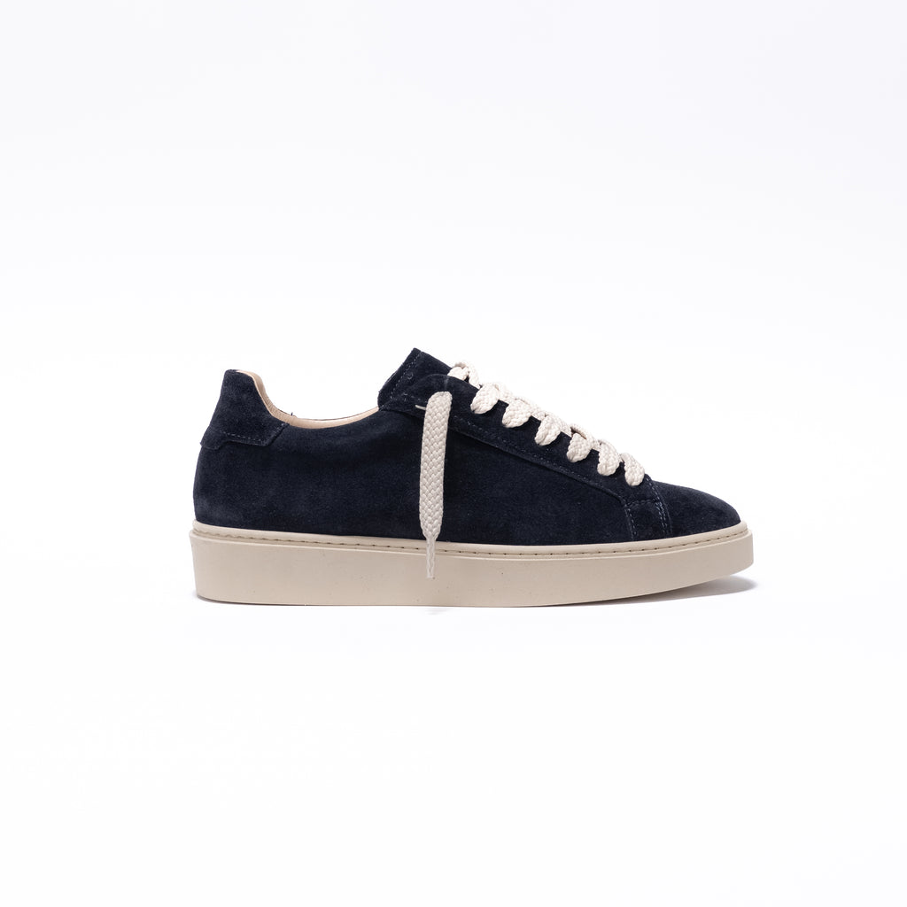 PANAREA - Sneaker Essenziale in Camoscio - Blu