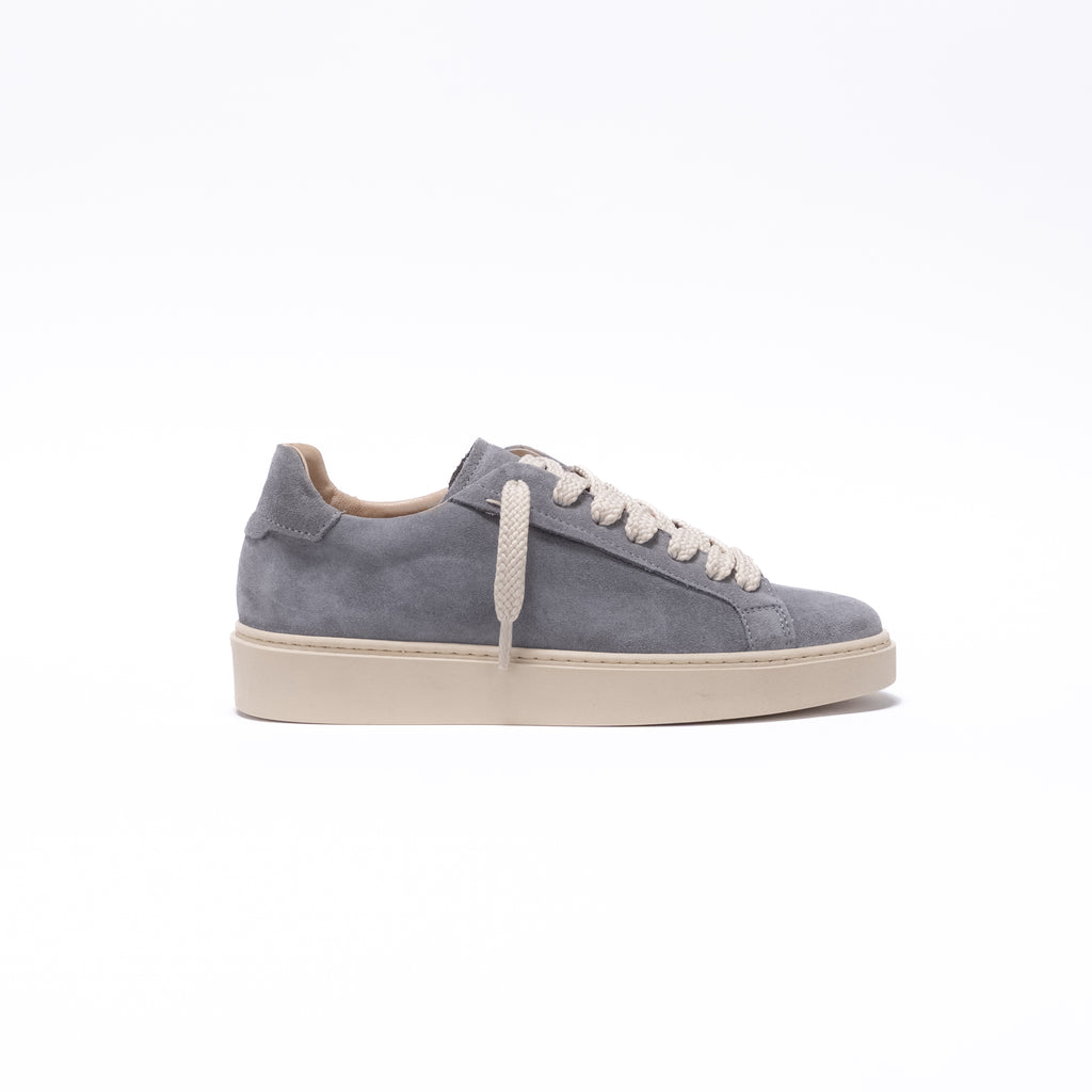 PANAREA - Sneaker Essenziale in Camoscio - Grigio