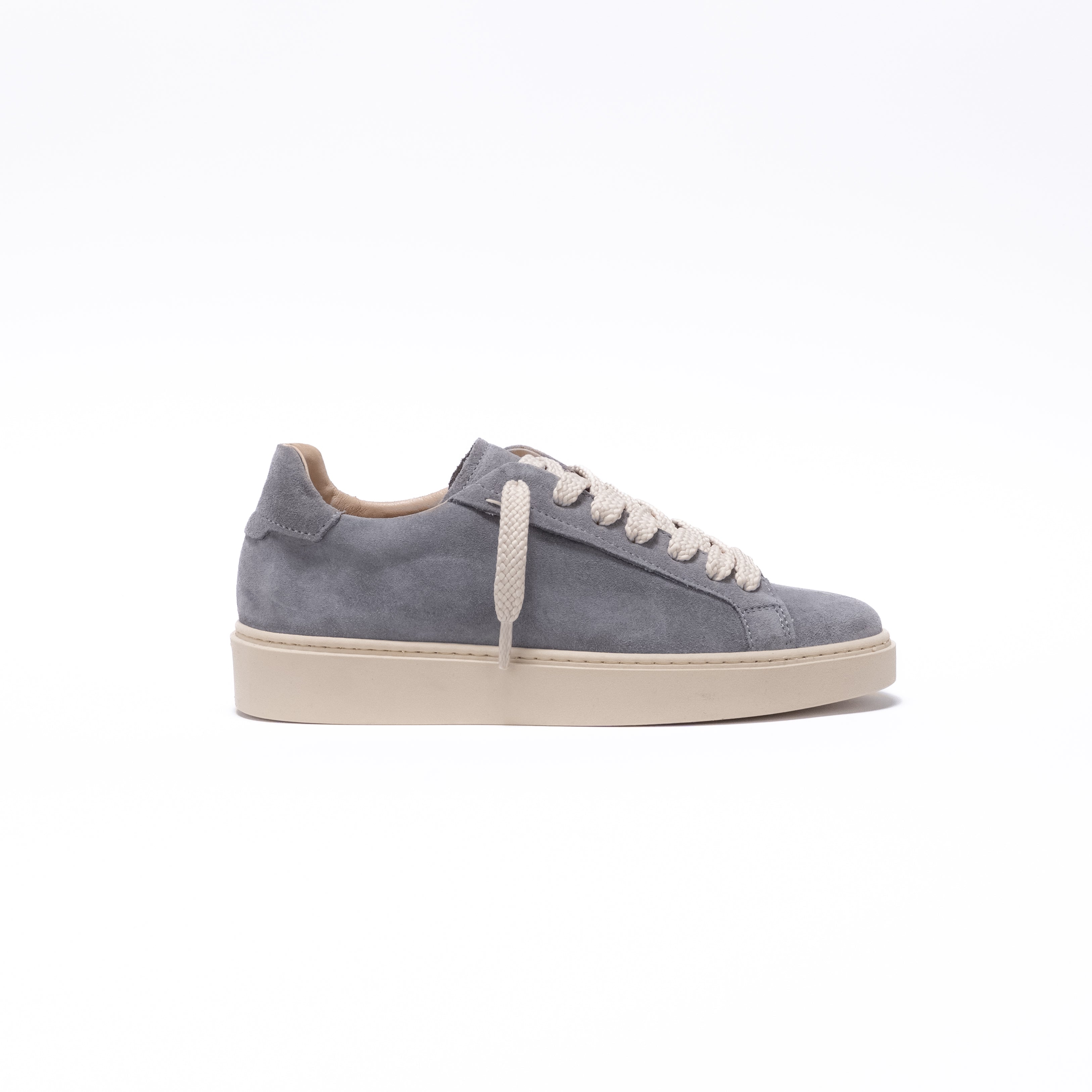 PANAREA - Sneaker Essenziale in Camoscio - Grigio