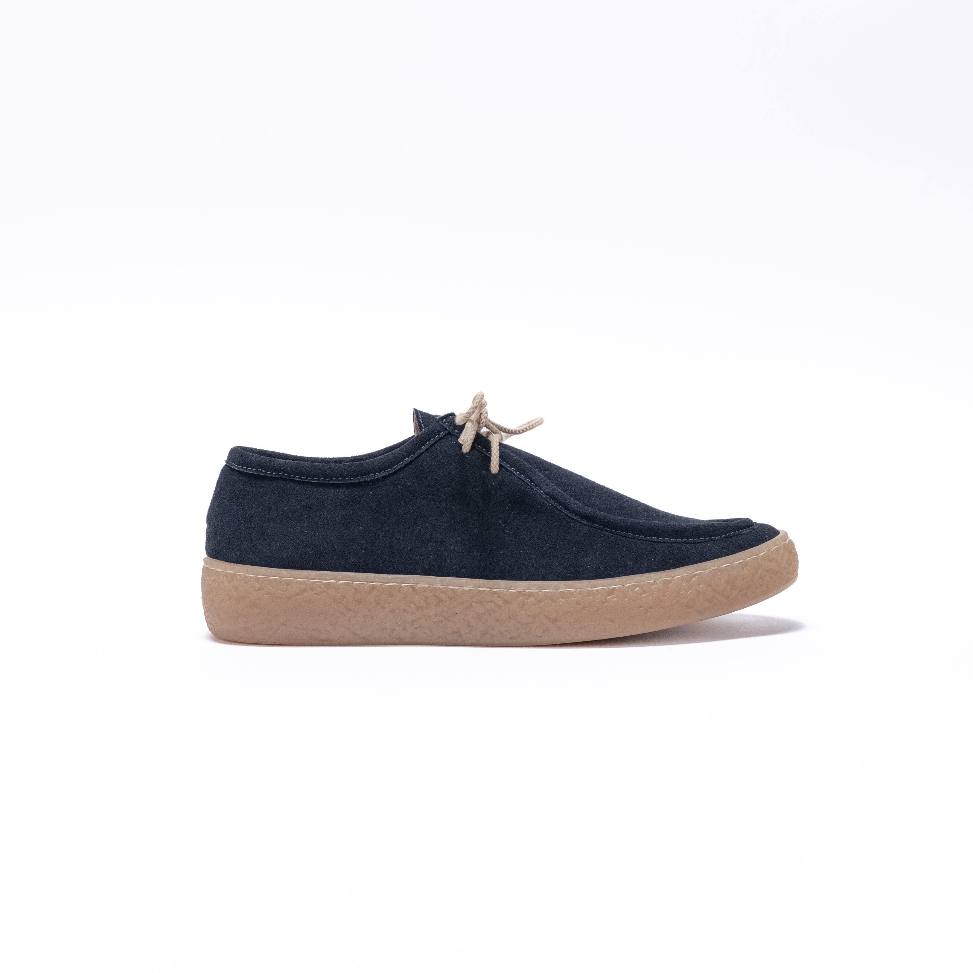 CAPRI - Ingegnere in camoscio con fondo crepe - Blu