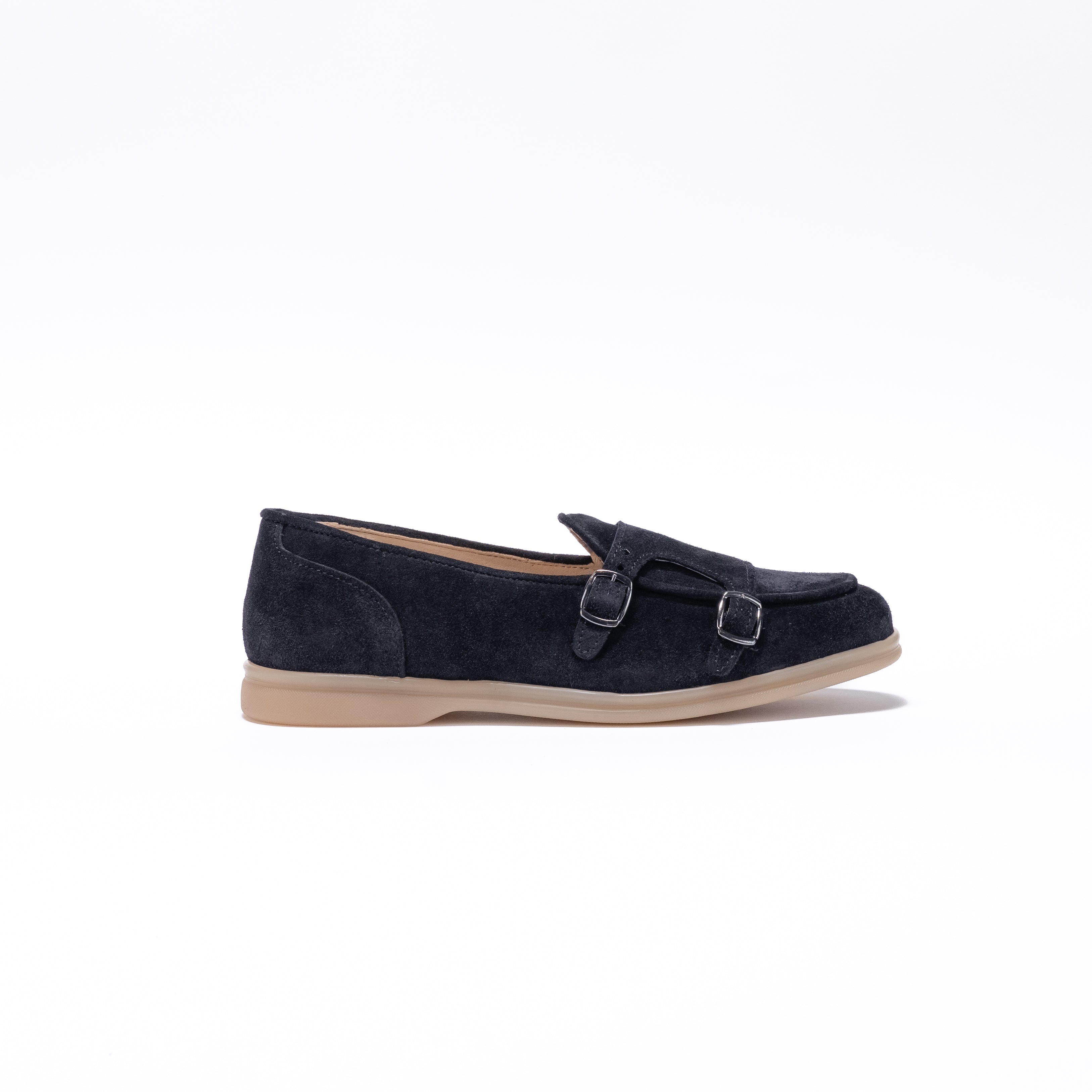 FORTE DEI MARMI - Mocassino Sportivo Doppia Fibbia in Camoscio - Blu