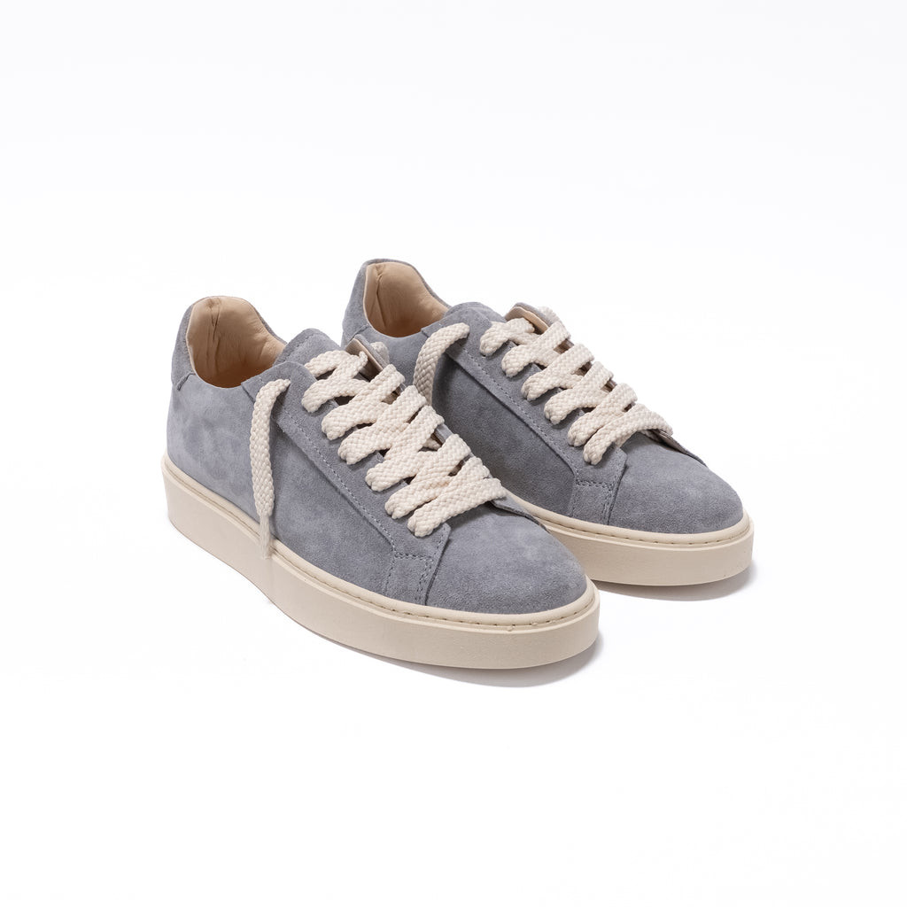PANAREA - Sneaker Essenziale in Camoscio - Grigio