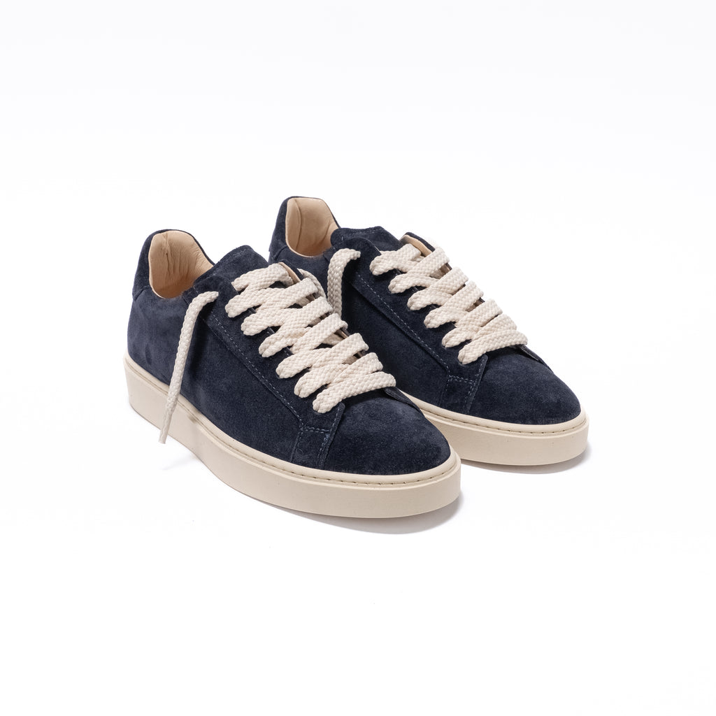 PANAREA - Sneaker Essenziale in Camoscio - Blu
