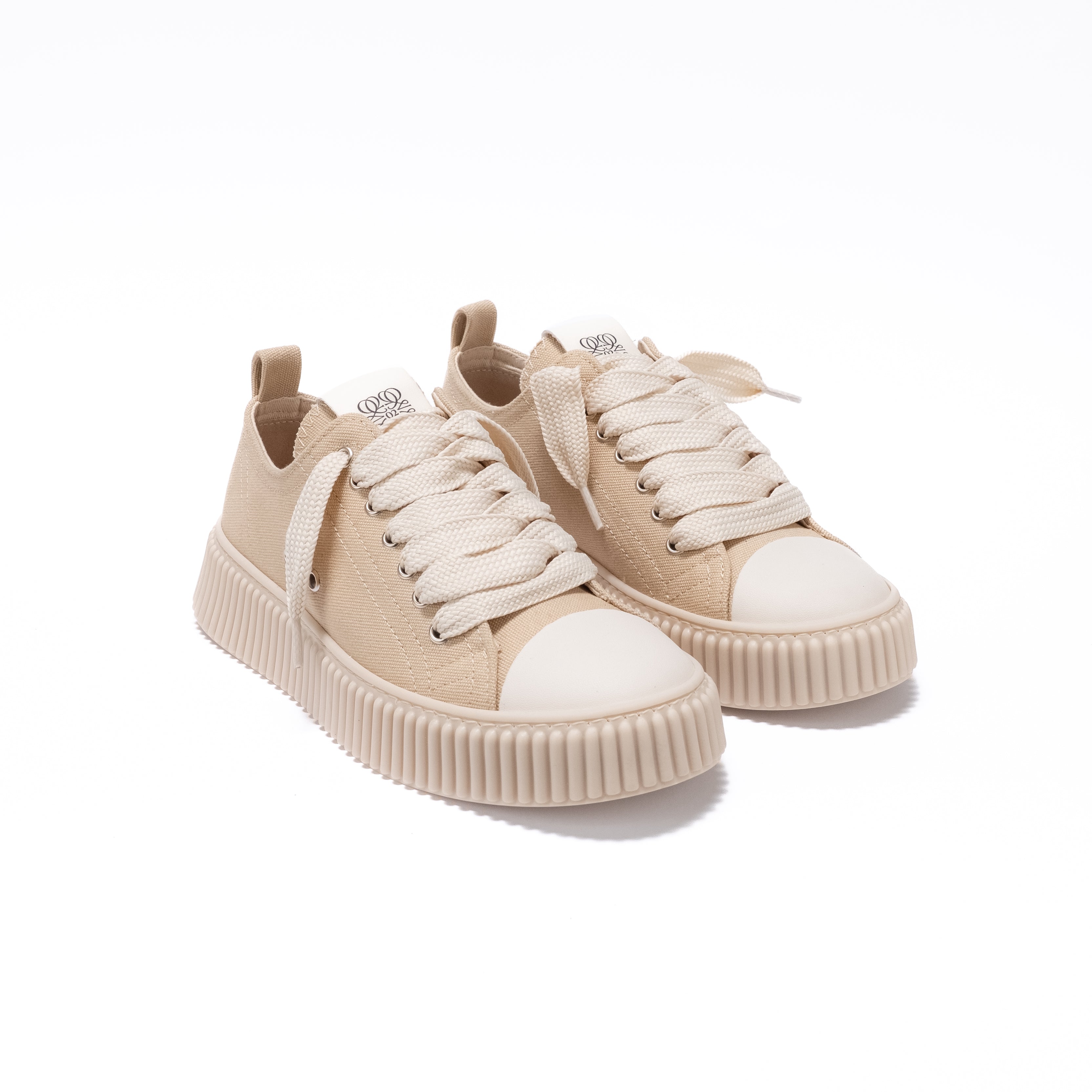 MILANO MARITTIMA - Sneaker Para Alta in Canvas – Sabbia
