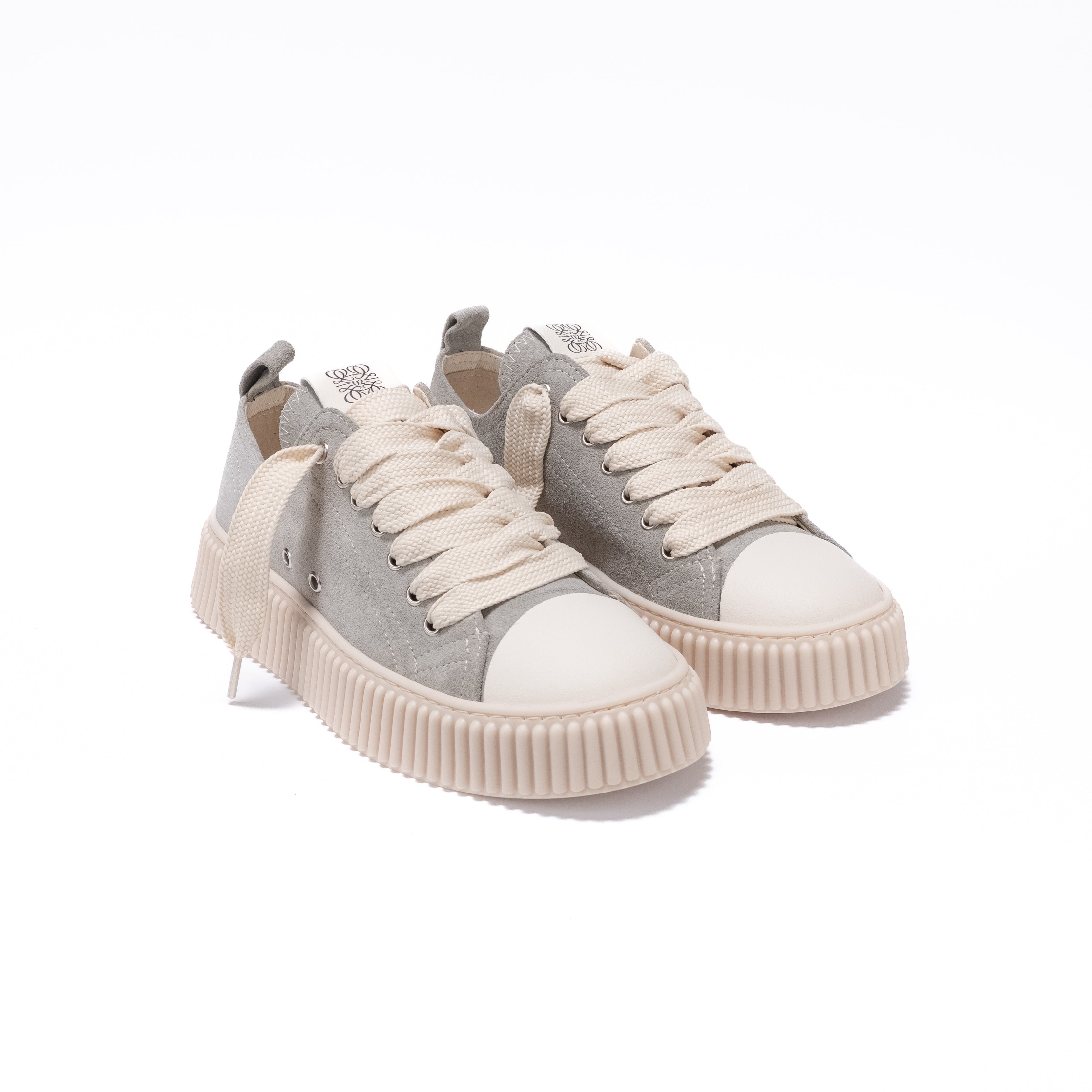 MILANO MARITTIMA - Sneaker Para Alta in Camoscio – Grigio Ghiaccio