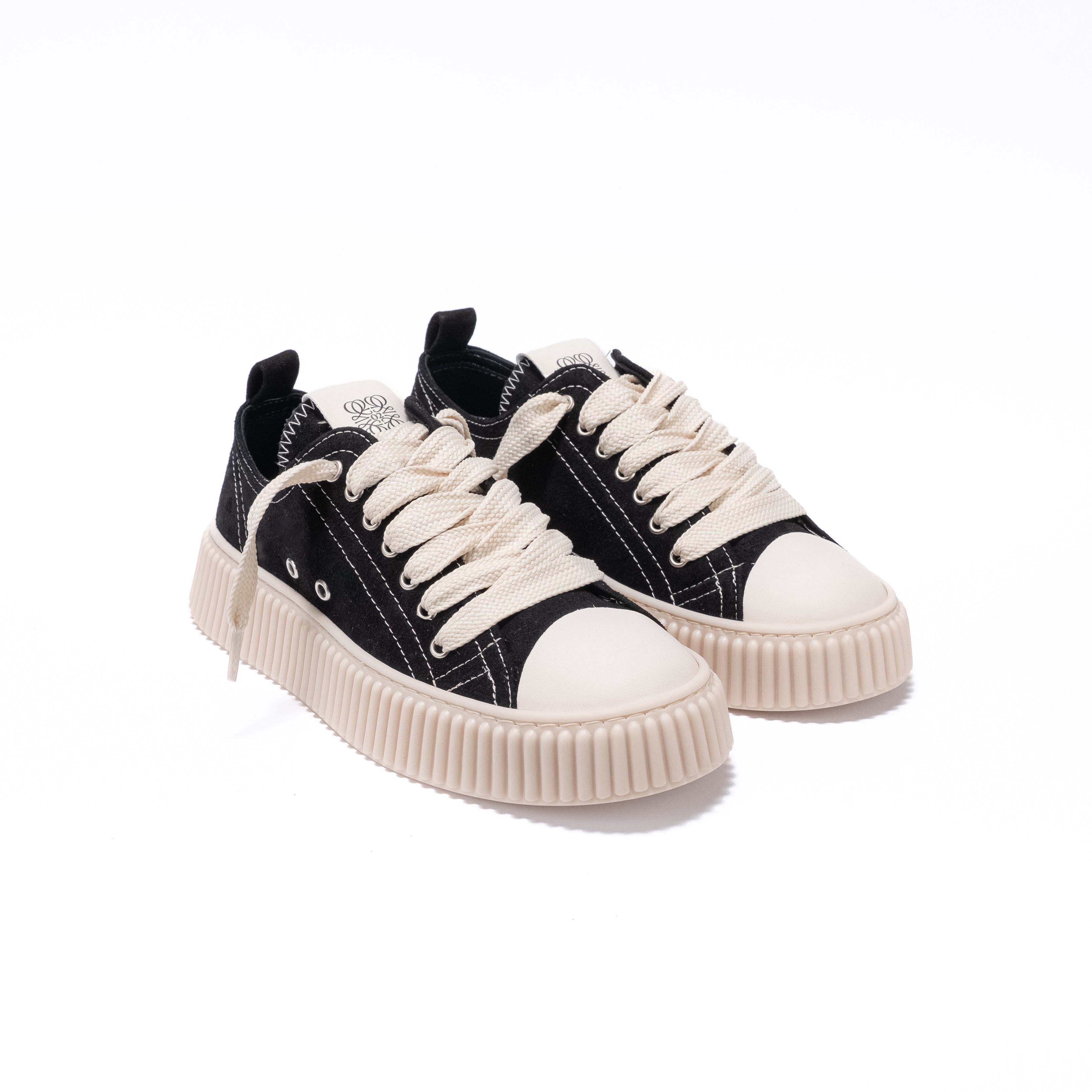 MILANO MARITTIMA - Sneaker Para Alta in Camoscio – Nero