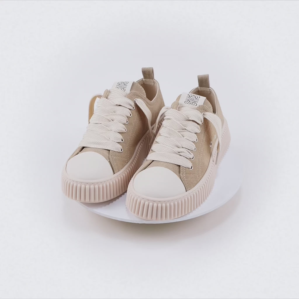 MILANO MARITTIMA - Sneaker Para Alta in Camoscio –  Tortora