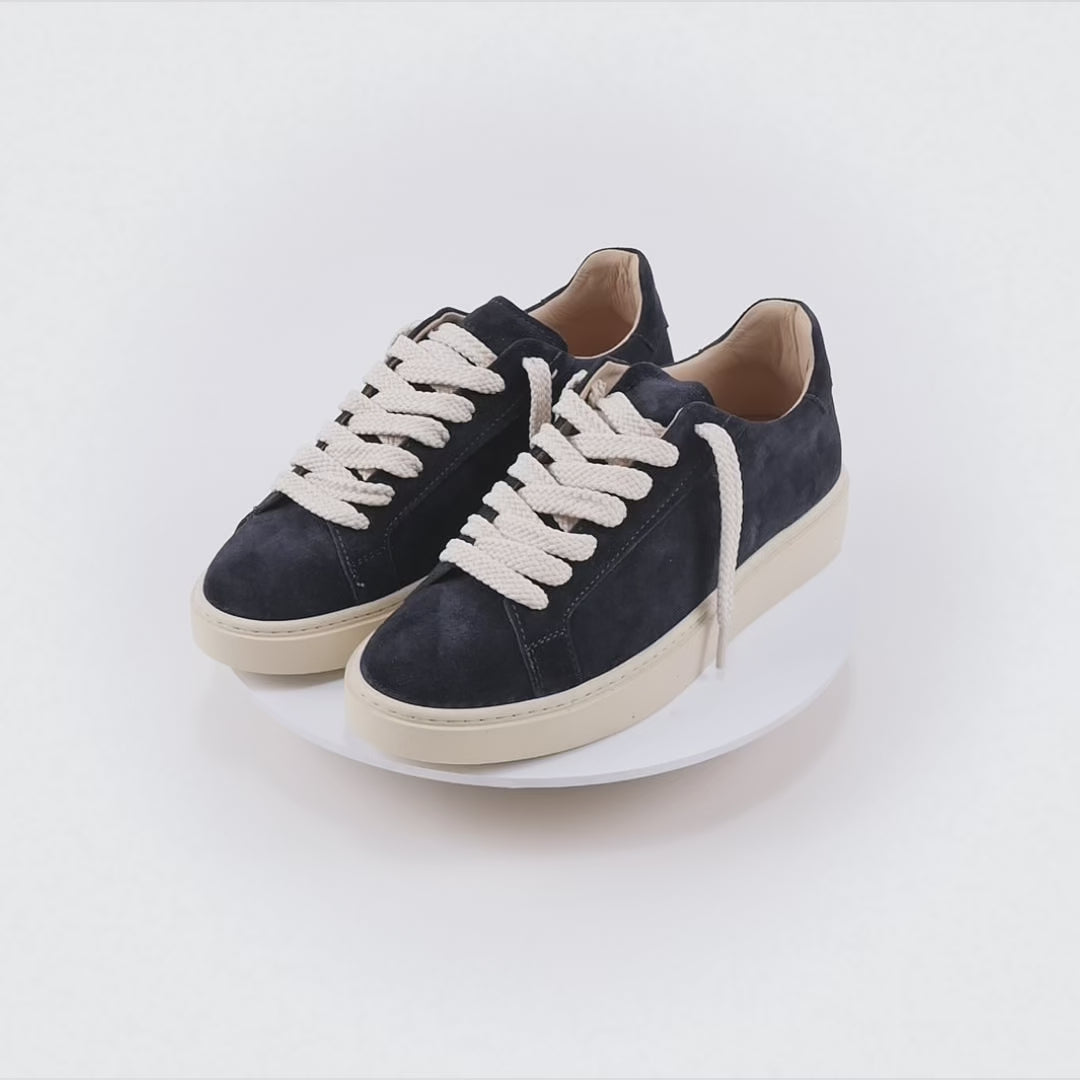 PANAREA - Sneaker Essenziale in Camoscio - Blu