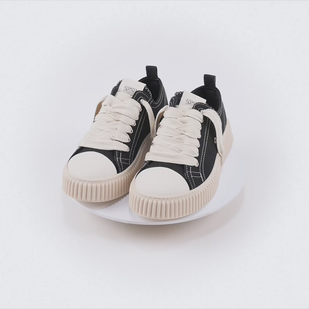 MILANO MARITTIMA - Sneaker Para Alta in Canvas – Nero
