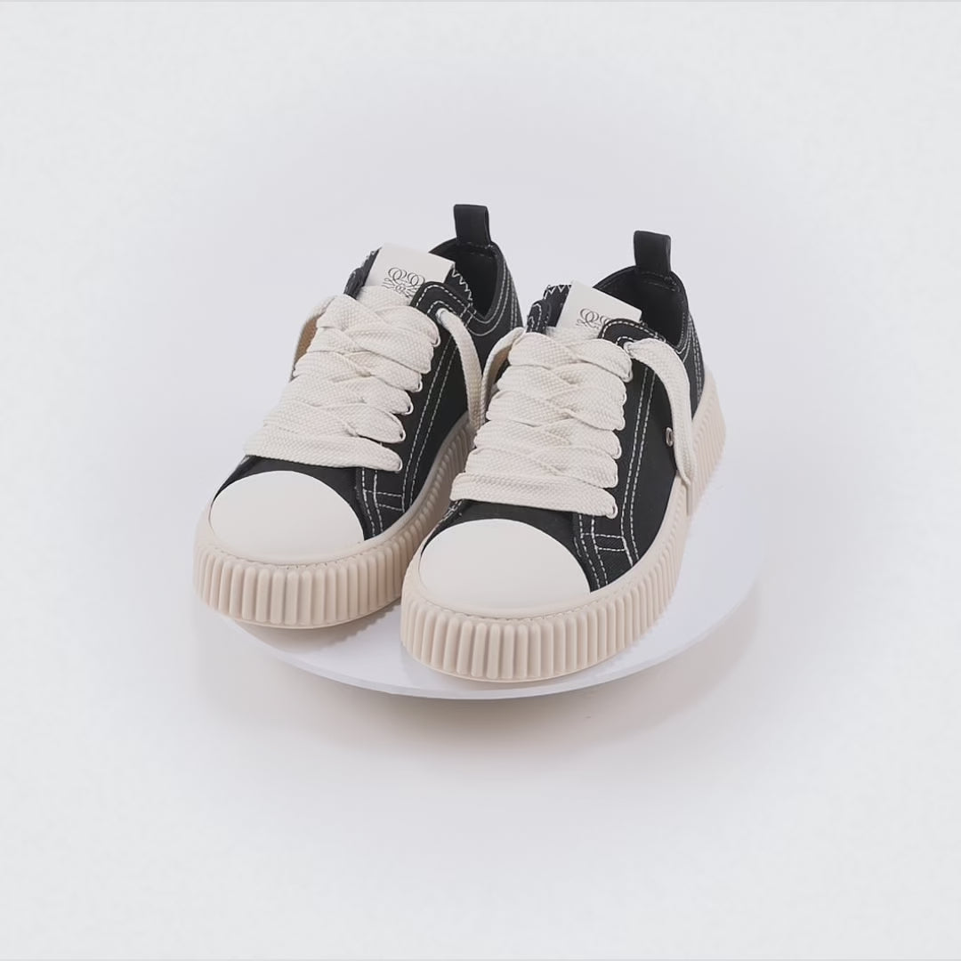 MILANO MARITTIMA - Sneaker Para Alta in Canvas – Nero